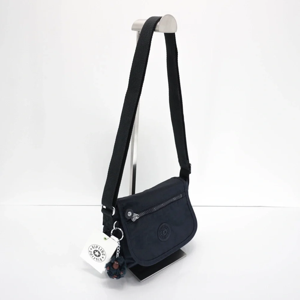 Kipling Sabian Crossbody Mini Shoulder Bag Polyamide AC8280 True Blue Tonal NWT - Picture 4 of 10